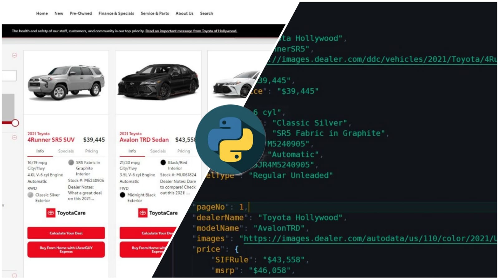 Web scraping solution 