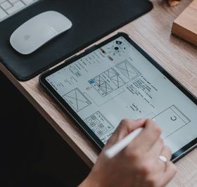 writing in tablet